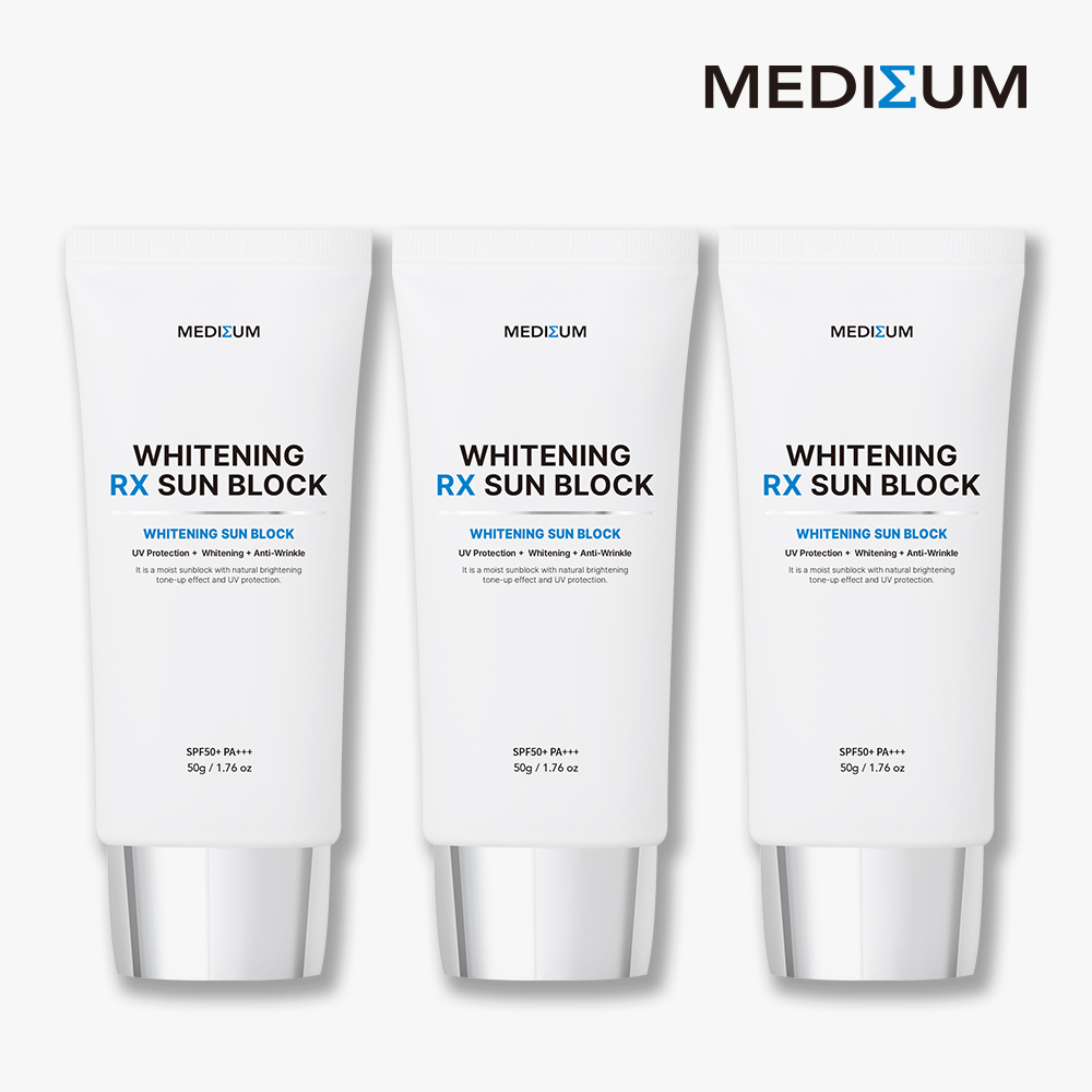 메디썸 화이트닝 RX 선블럭 (SPF50+) 50ml, 3개 - 상품 이미지