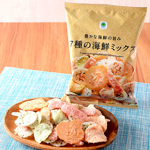 일본 패밀리마트 7종의 해양 믹스 쌀과자 / 편의점 안주