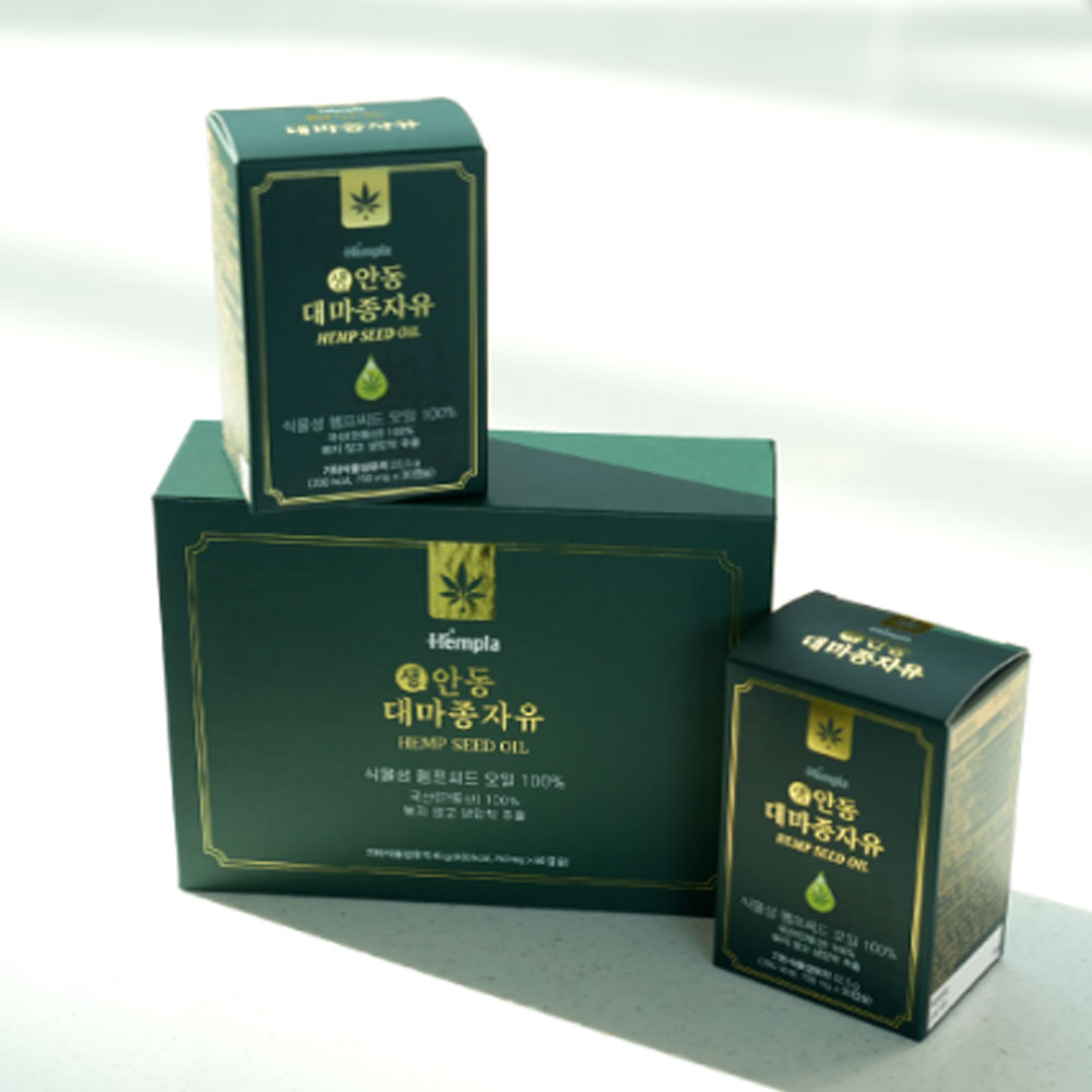 안동 생대마종자유캡슐 국산햄프씨드 냉압착 식물성 대마씨유 30캡슐 - 상세 이미지 2