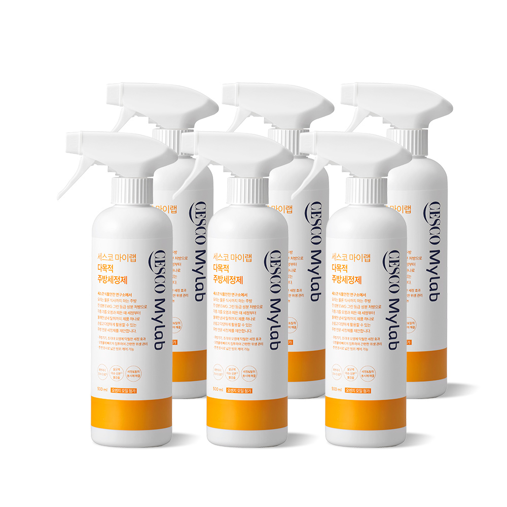 세스코 마이랩 다목적 주방세정제 500ml, 6개 - 상품 이미지