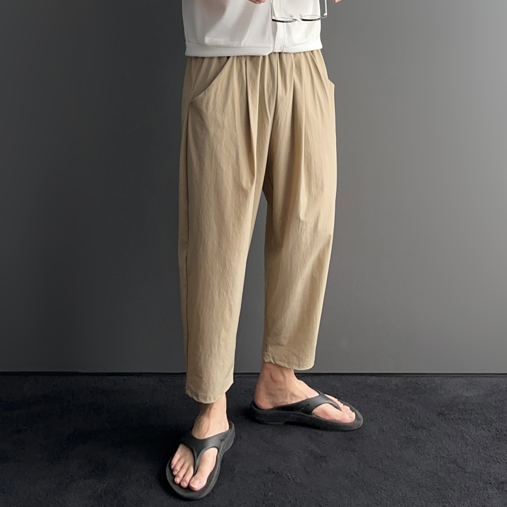 벌룬팬츠 남자냉장고바지 남자9부바지 - 상세 이미지 5