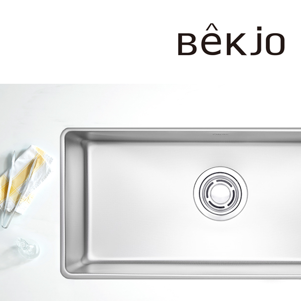 백조씽크 CalmForte 스텐 씽크볼 엠보코팅 1.2T 콰이어트 싱크볼 깜뽀르테 960 세트 - 메인 이미지