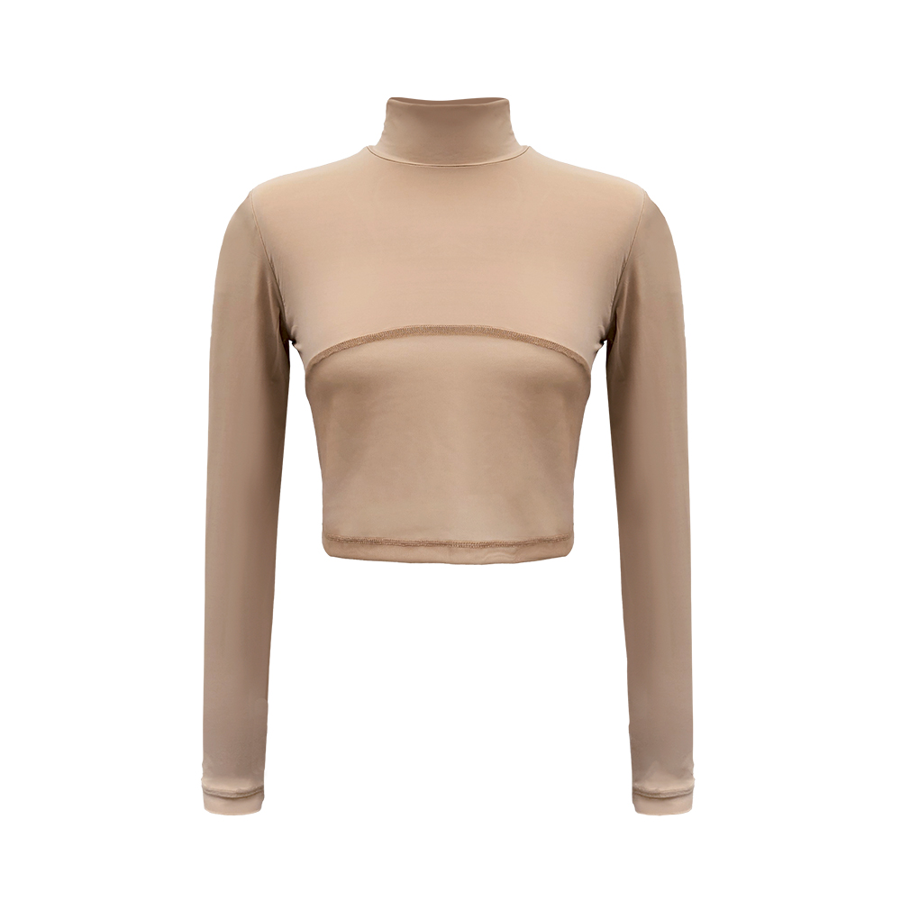 여성 골프이너 여름 냉감 반목 무광 스킨 크롭 티셔츠 여성골프웨어