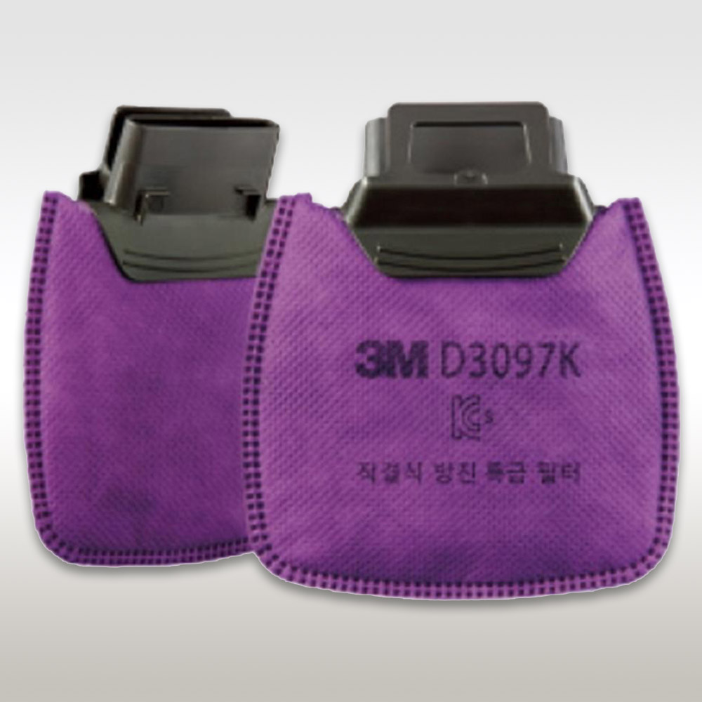 3M 직결식 마스크 HF800시리즈용 방진필터 특급 2개입 D3097K - 메인 이미지