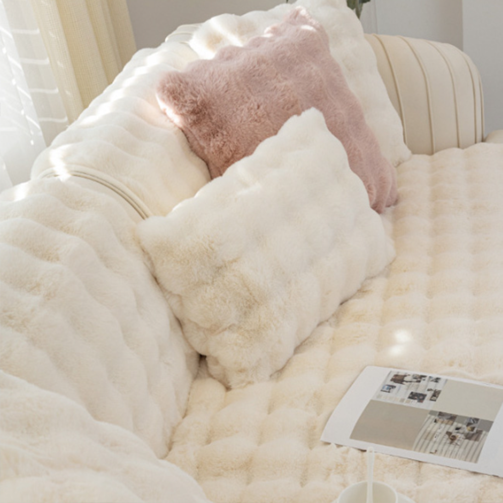 쇼파 토퍼 커버 패드 매트 소파 겨울 봄 가을 깔개 덮개 토끼털 극세사 부드러운 따뜻한