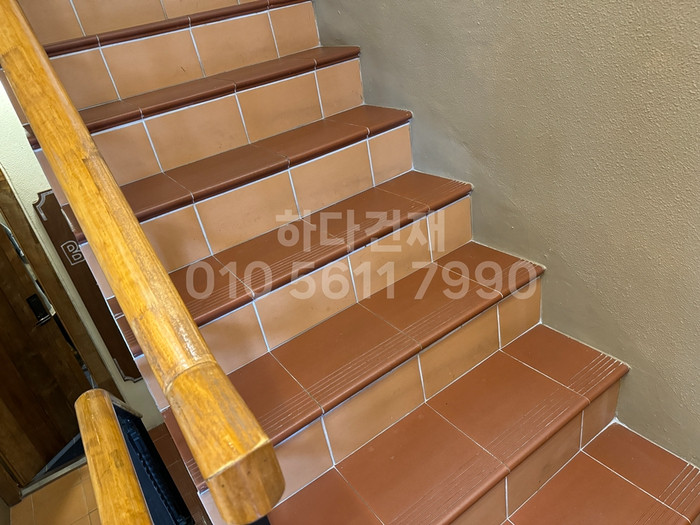 테라코타타일 계단석 레드 / 하다건재 점토타일