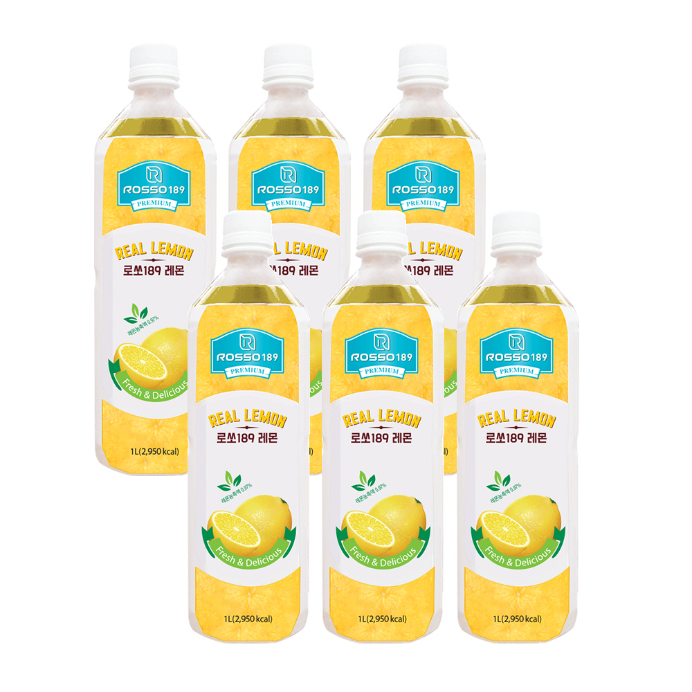 로쏘189 레몬 시럽 하이볼 에이드 베이스 1L 6개 - 상품 이미지