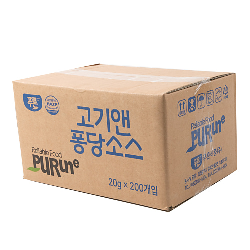 푸른식품 고기앤 퐁당소스 20g x 200개입 파채 만능소스 고기엔 : STARPACK