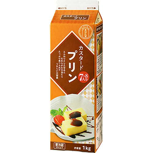 교무슈퍼 카스타드 푸딩 / 일본 우유팩 푸딩 1kg - 상품 이미지