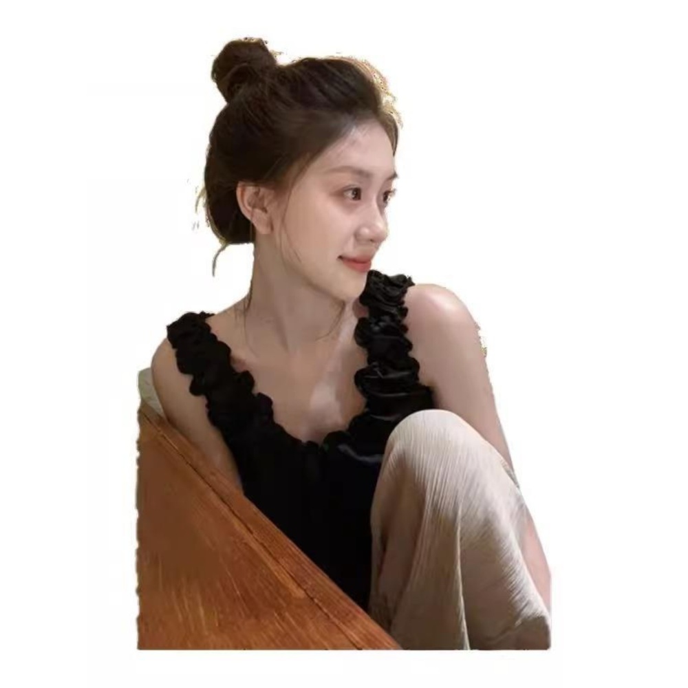 레드벨벳 슬기 나시 블라우스 유튜브 프렌치 프릴 의상 옷 패션 - 상세 이미지 5