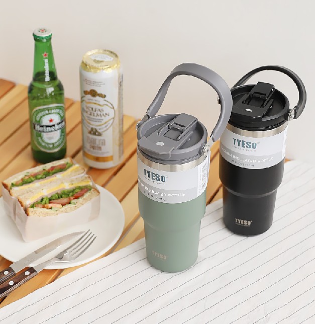 TYESO 텀블러 기념품 답례품 캠핑 단체선물 스텐 빨대 창립기념일 텀블러 750mL - 상세 이미지 4
