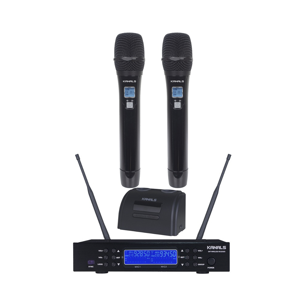 카날스 K-9300 충전식 무선마이크 노래방 관광버스 행사용 강의용 무선 마이크 세트 - 상세 이미지 2