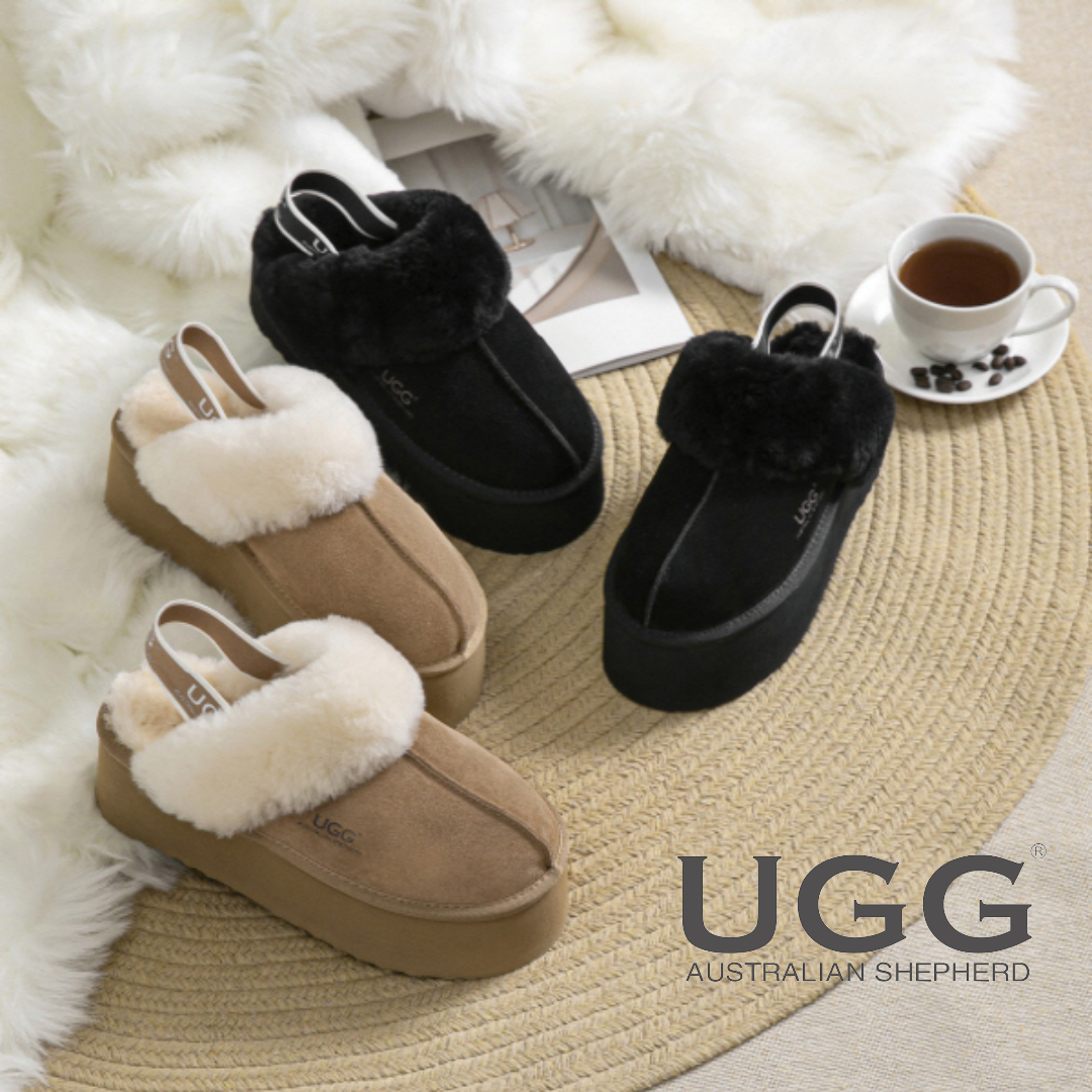 호주어그 에버 머핀 플러스 플랫폼 탈부착 밴딩 키높이 여성 어그 슬리퍼 AS2071