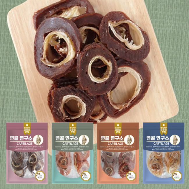 헬로도기 연골연구소 강아지특식 강아지보양식 소프트울대 140g 4개세트 - 상품 이미지