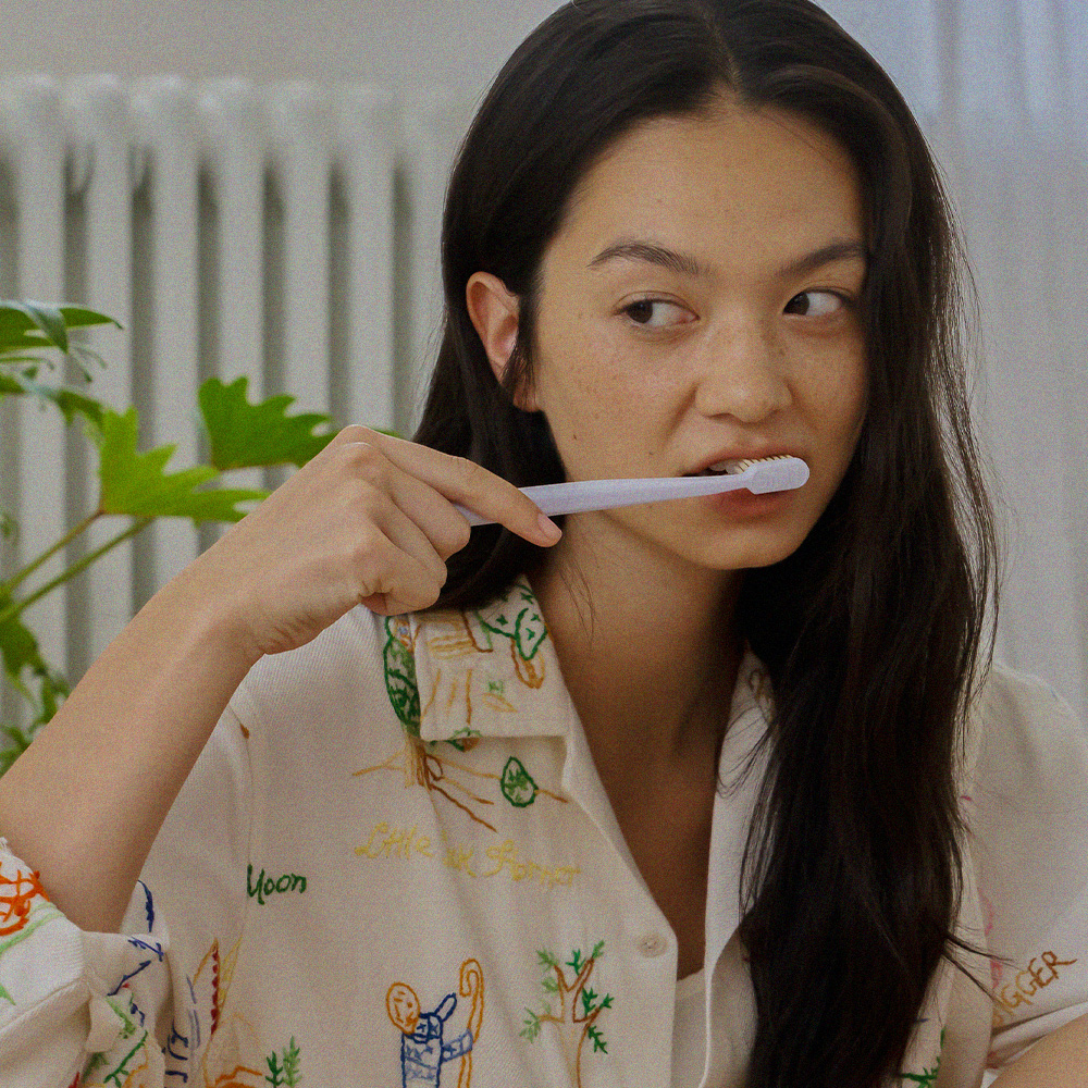 헤트라스 프리미엄 칫솔 부드러운 이중미세모 칫솔 21개입 혀클리너 칫솔캡