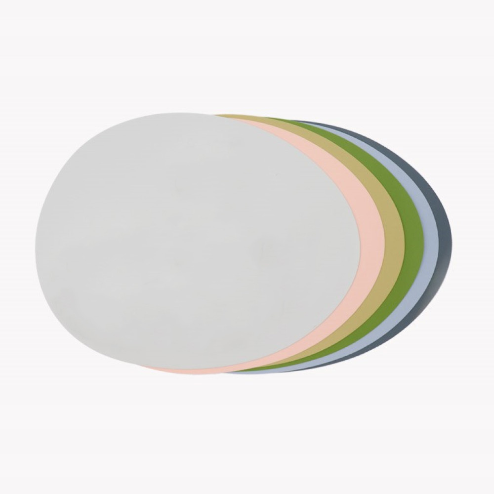 UH 조약돌 실리콘 식탁매트 테이블매트 스카이블루, 33x43cm