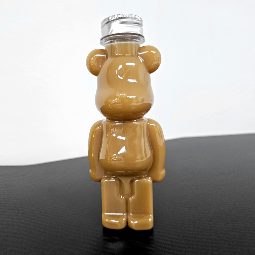 곰돌이 베어 보틀 플라스틱 더치커피 밀크티 음료 커피 병 테디베어 페트병 400ml - 상세 이미지 2
