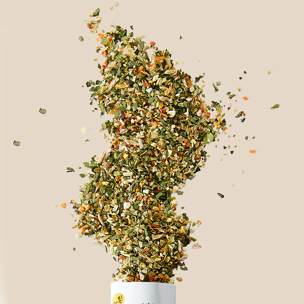 퍼기 한끼 톡 간편한 7가지 야채 알갱이 스틱 다진 채소 분말 가루 토핑 믹스 초기 중기 후기 5g 20포