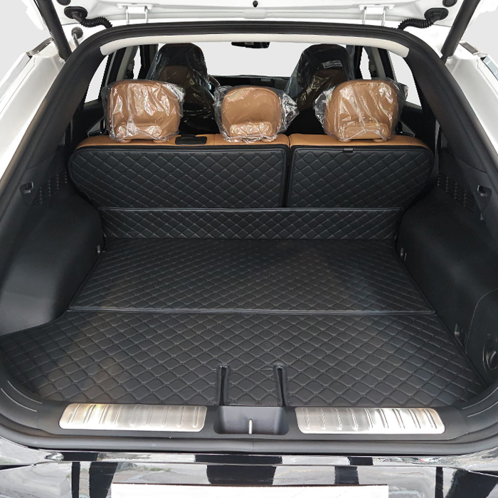 카프트 더뉴EV6 페이스리프트 트렁크매트 프리미엄 퀄팅 가죽 차박 분리형