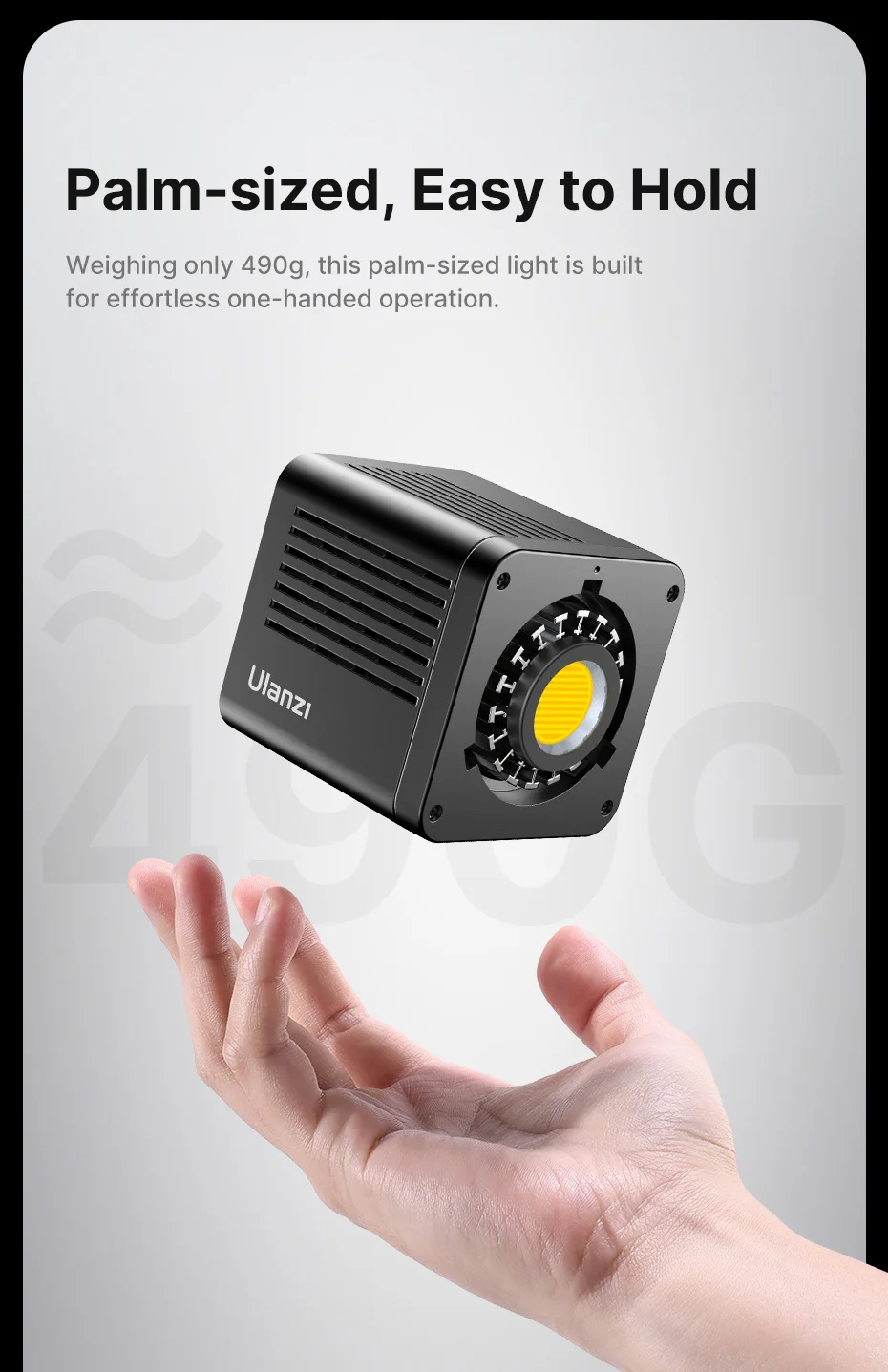 울란지 Ulanzi 40W Pro 프로 비디오 COB 라이트 - 상세 이미지 3