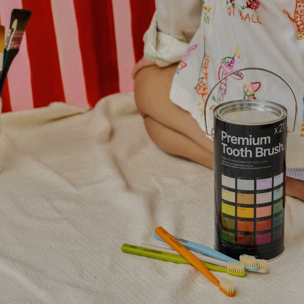 헤트라스 프리미엄 칫솔 부드러운 이중미세모 칫솔 21개입 혀클리너 칫솔캡