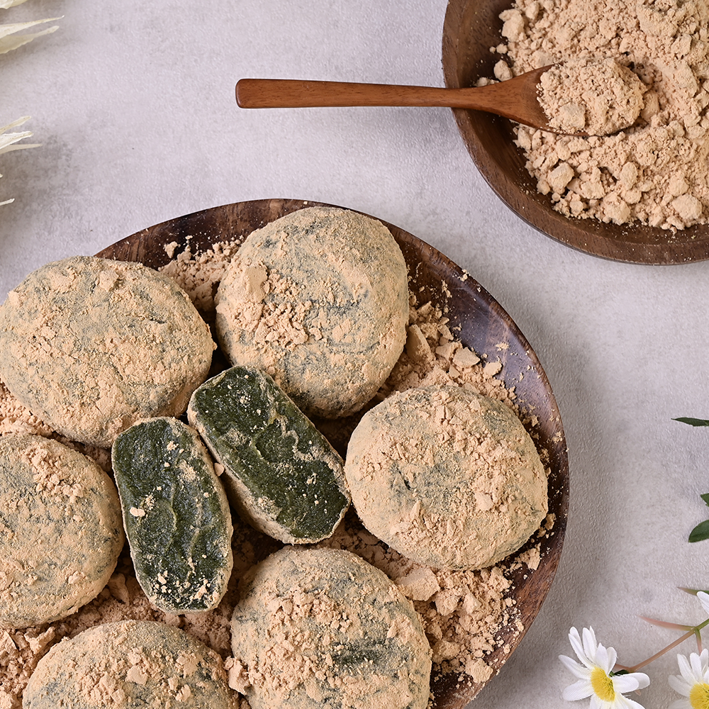 국산 찹쌀 해풍 쑥 개별포장 단호박 인절미 콩가루 떡 1kg 10개입 - 상품 이미지