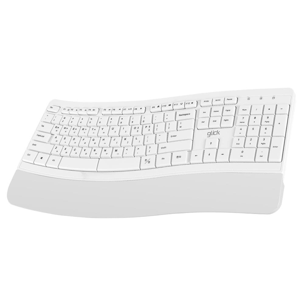 지클릭커 오피스프로 에르고M 인체공학 무선 키보드 블랙