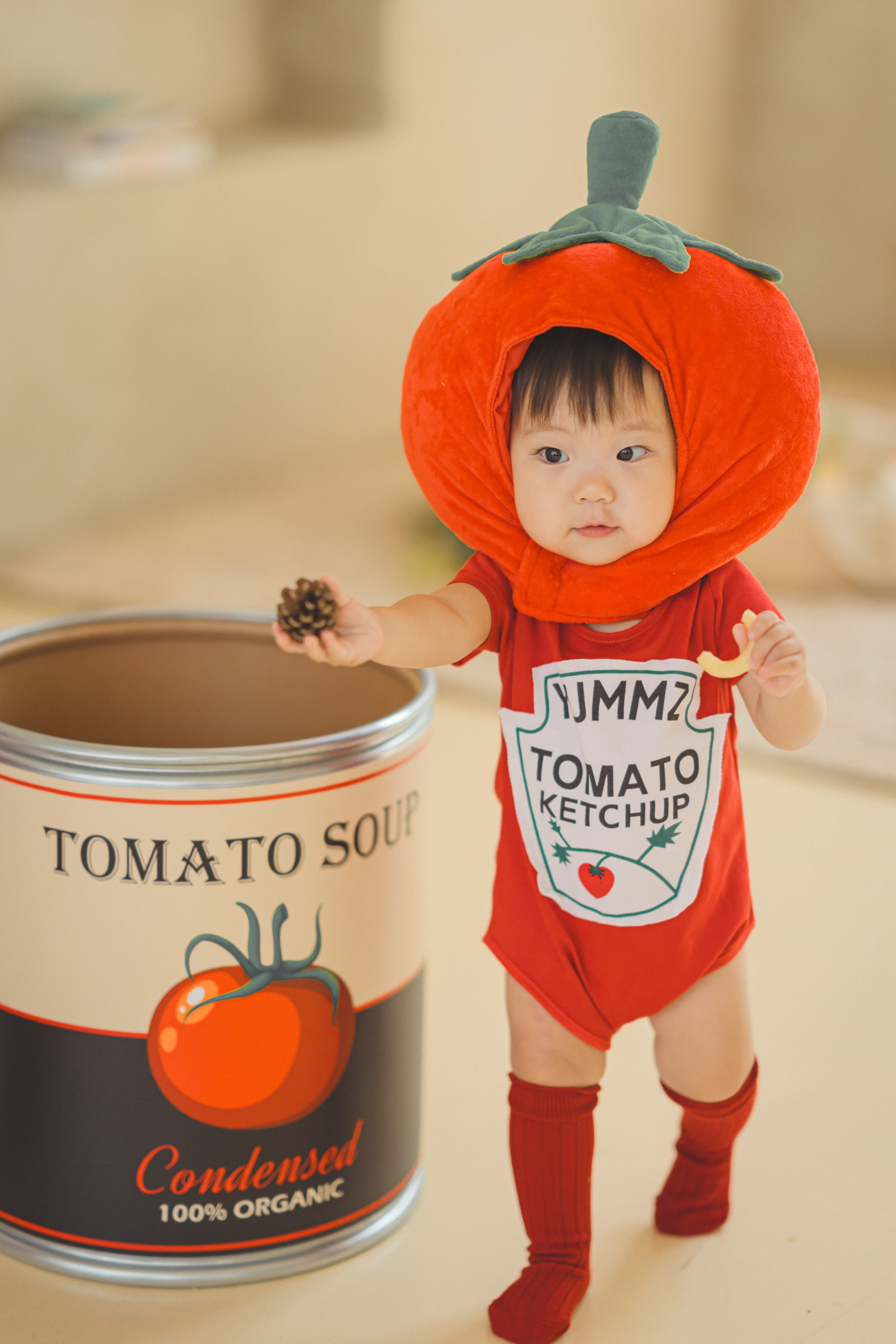 (소품대여/툴리툴리) 멋쟁이토마토 아기 셀프촬영 100일 200일 300일 포토박스 - 상세 이미지 5