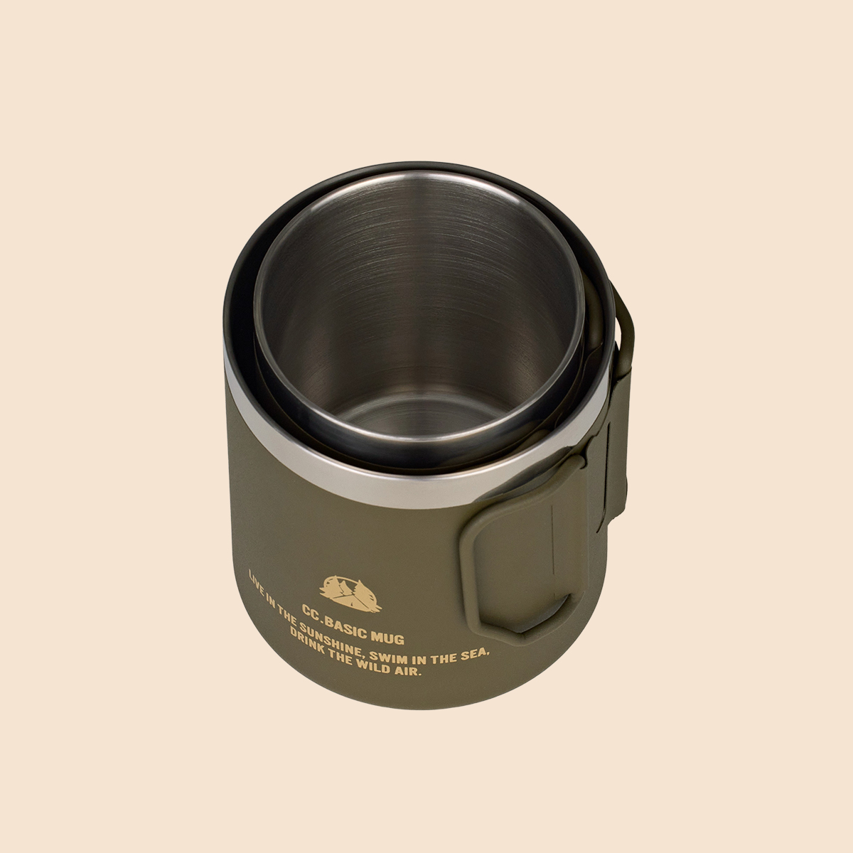 카고컨테이너 베이직 머그 잔 450ml 캠핑 더블월 컵 등산 - 상세 이미지 4