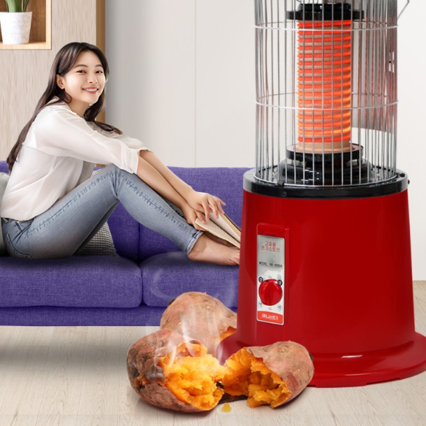 국산 군고구마 난로 국민 히터 사무실 온열기 업소용 전기 히터