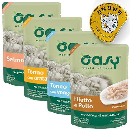 오아지 파우치 네츄럴 레인지 70g 4종콤보(4종각1개씩) - 상품 이미지
