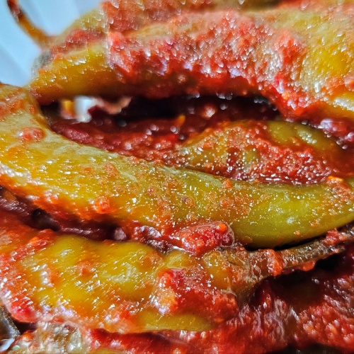 한백 청양 고추김치 1kg부터 - 매운 고추지 김치 국내산 재료 100% - 상품 이미지