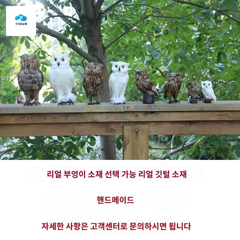 맹금류 동물 올빼미 퇴치 모형 부엉이 대형 조형물 - 상세 이미지 4