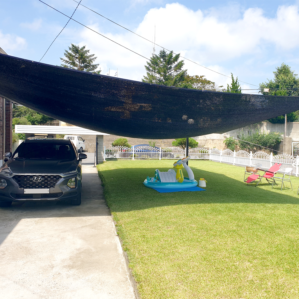 주차장 차광막 자동차 차양막 차가림막 운전석 차량용 차박 98% 4Mx6M그늘애