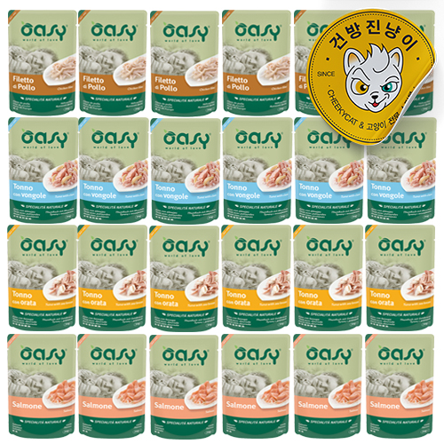 오아지 파우치 네츄럴 레인지 70g 4종콤보 x24개세트(1box) - 상품 이미지