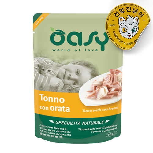 오아지 파우치 네츄럴 레인지 70g 4종콤보 x24개세트(1box) - 상세 이미지 2