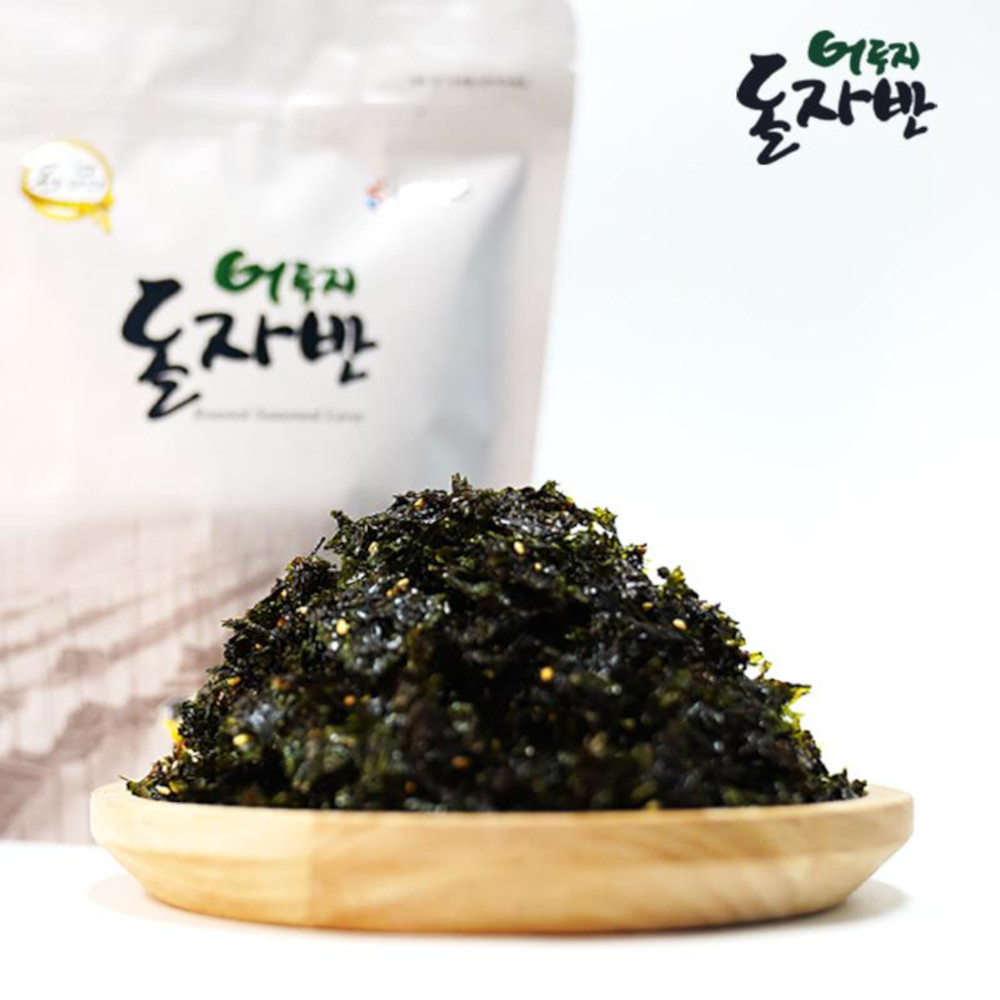 [해남미소] 해원푸드 돌자반 60g 10봉 재래김 25g 10봉 : 해남미소
