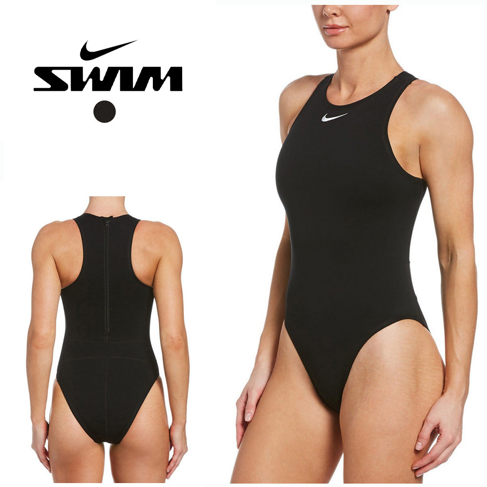 나이키스윔 여자 하이드라스트롱 워터폴로 자수로고 수영복 - 상품 이미지