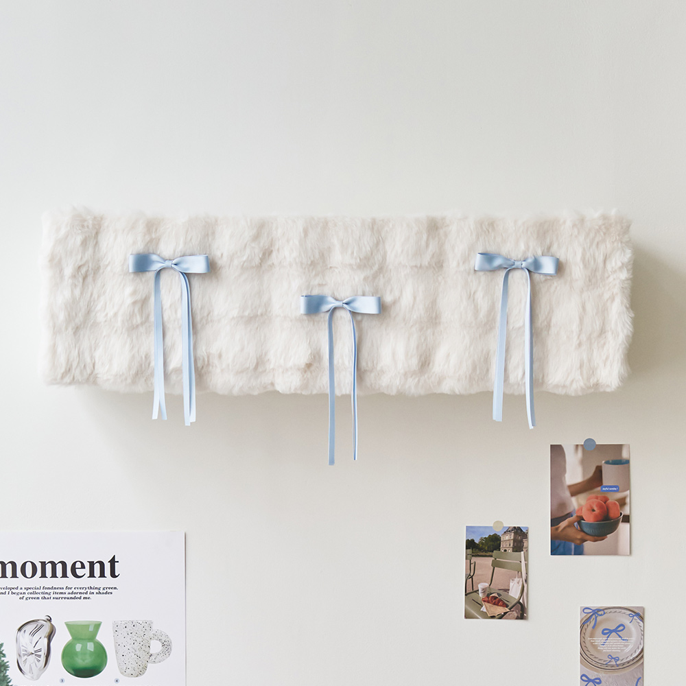 [단독] 투인원 에어컨커버 밍크 라떼 플레인 스탠드 원형일반 벽걸이 SS 세트