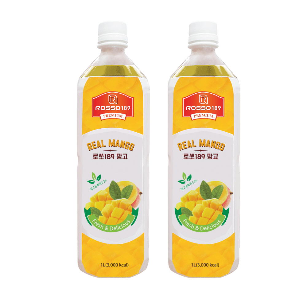 로쏘189 망고 시럽 하이볼 에이드 베이스 1L 2개 - 상품 이미지