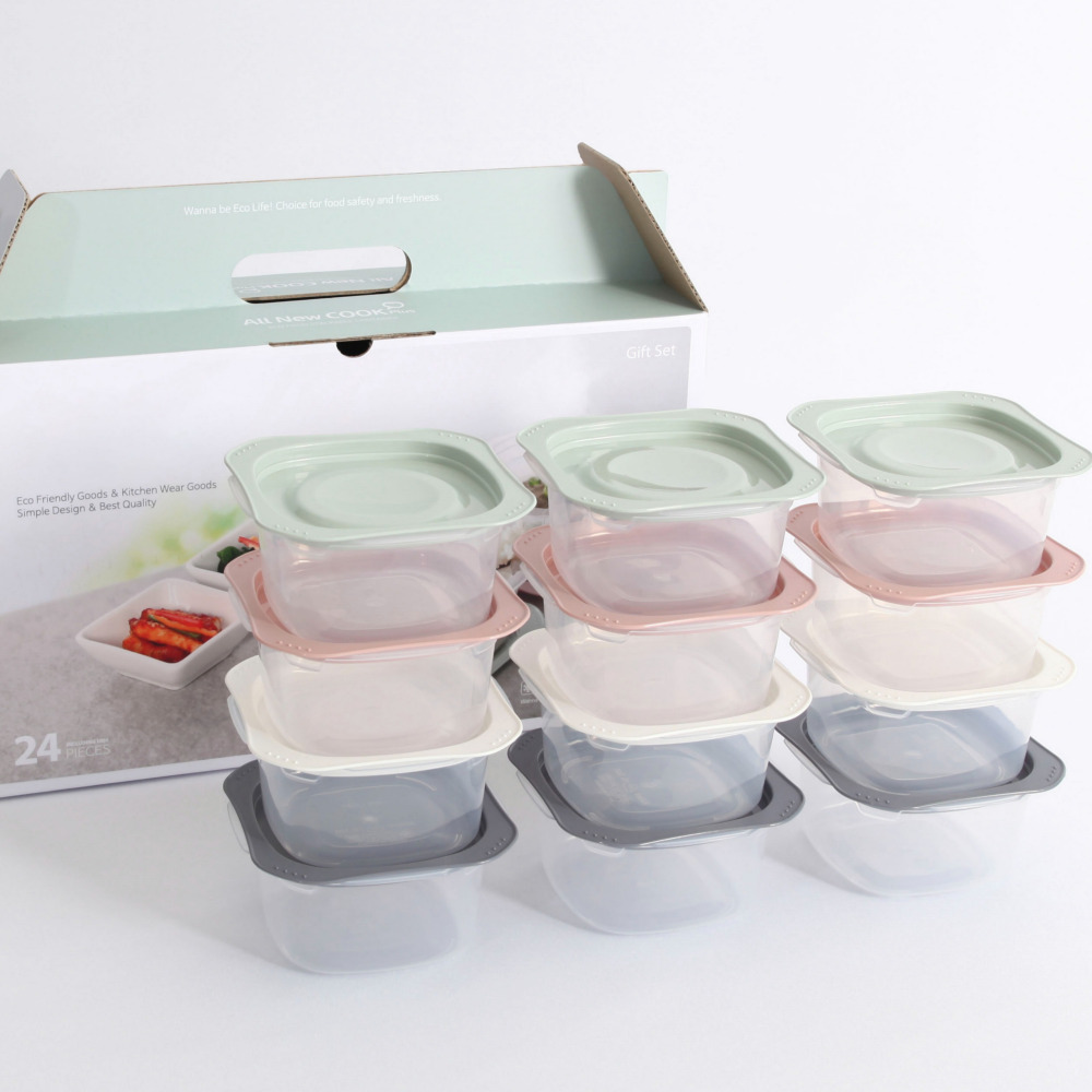 리빙모아 전자렌지 냉동밥보관용기 선물포장 300ml 6세트 이미지 8