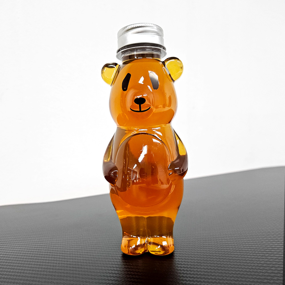 곰돌이 베어 보틀 플라스틱 더치커피 밀크티 음료 커피 병 테디베어 페트병 400ml - 상세 이미지 4