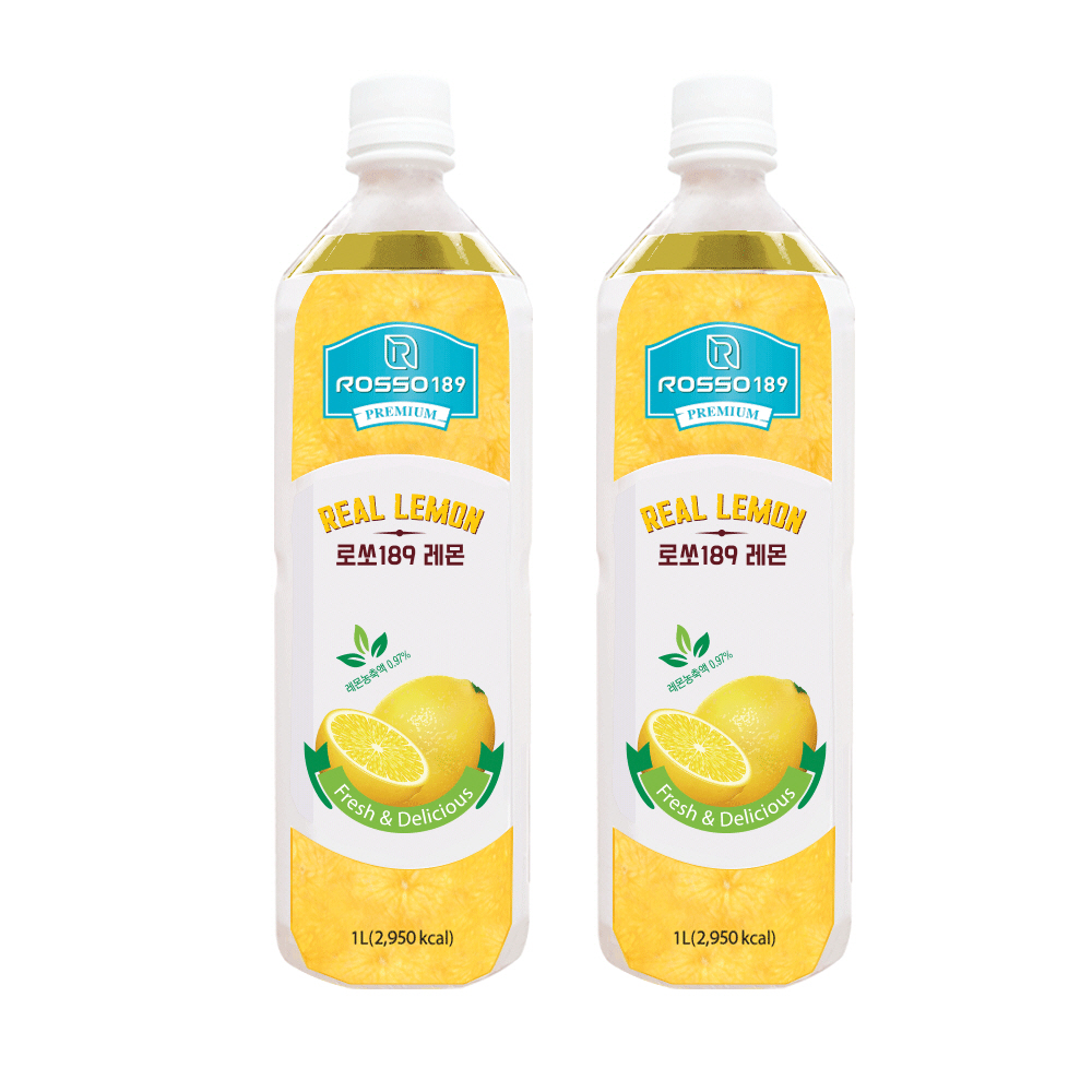 로쏘189 레몬 시럽 하이볼 에이드 베이스 1L 2개 - 상품 이미지