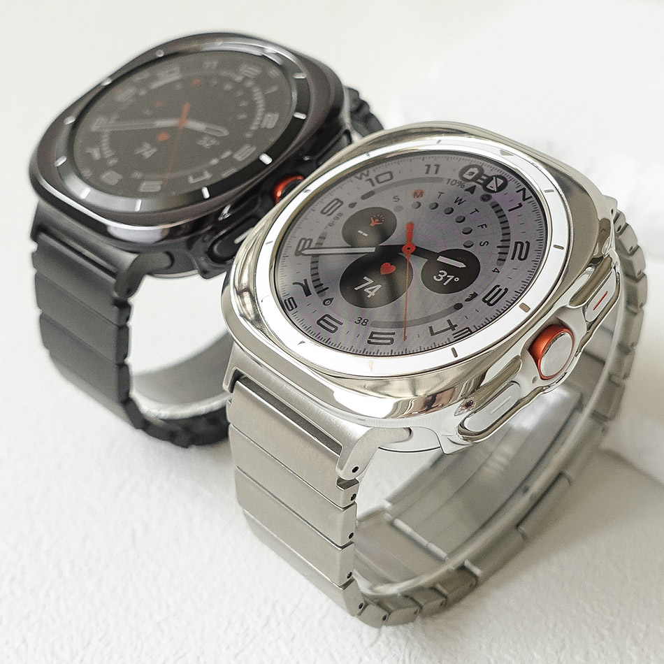 티타니즘 갤럭시워치8 7 울트라 47mm 티타늄 메탈 링크브레이슬릿 스트랩 밴드 케이스