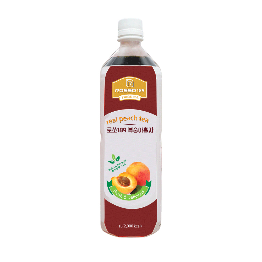 로쏘189 복숭아홍차 시럽 하이볼 에이드 베이스 1L - 상품 이미지