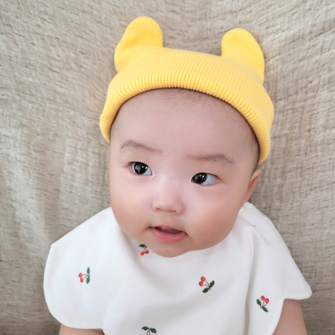 트리베어 아기 신생아 모자 뿔 비니 출산선물 - 메인 이미지
