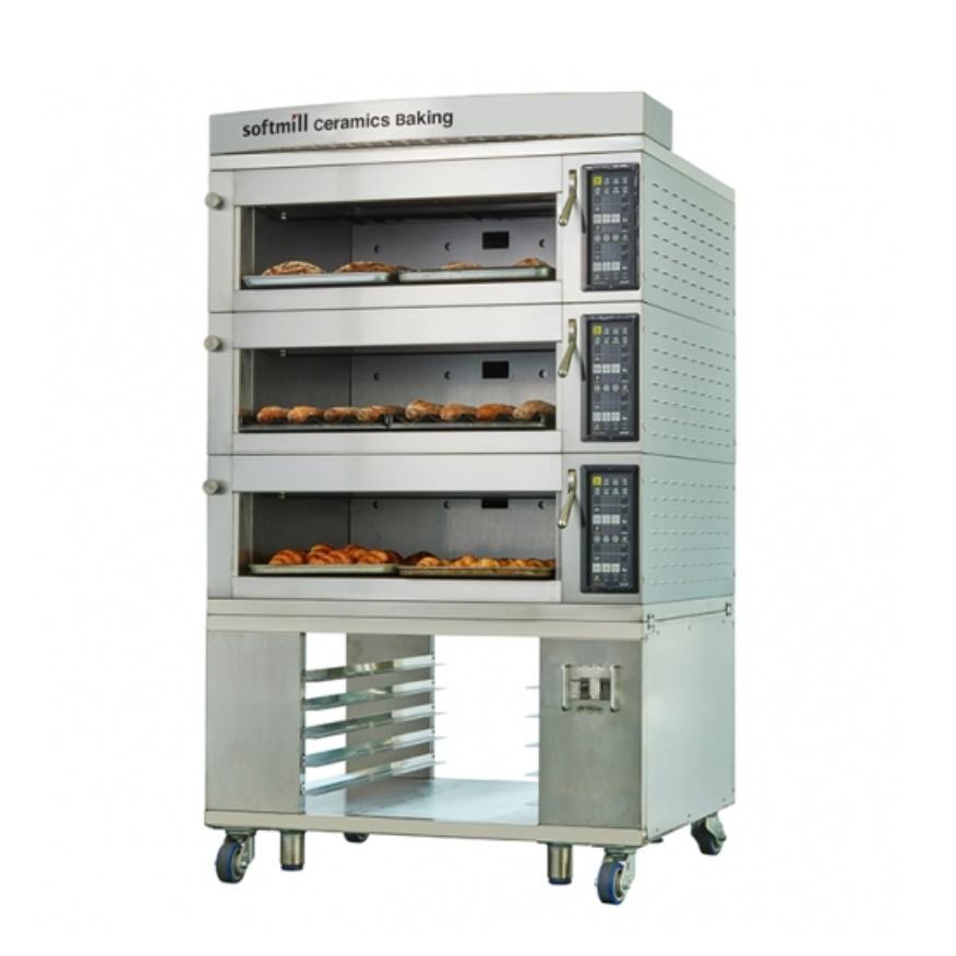 스팀 베이킹 오븐 업소용 대형 제과 제빵 오븐기 2매 3단