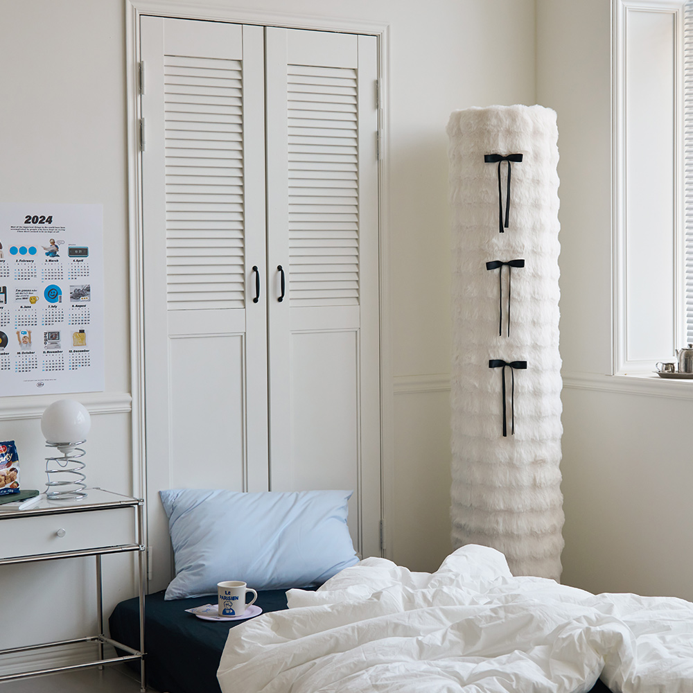 [단독] 투인원 에어컨커버 밍크 라떼 플레인 스탠드 원형일반 벽걸이 SS 세트