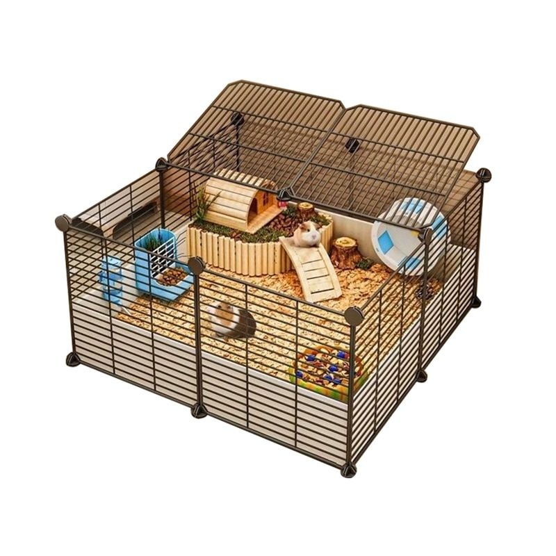 대형 햄스터 하우스 철장 고슴도치 집 실내 지붕 사육장 대형가정용 관상용 케이지