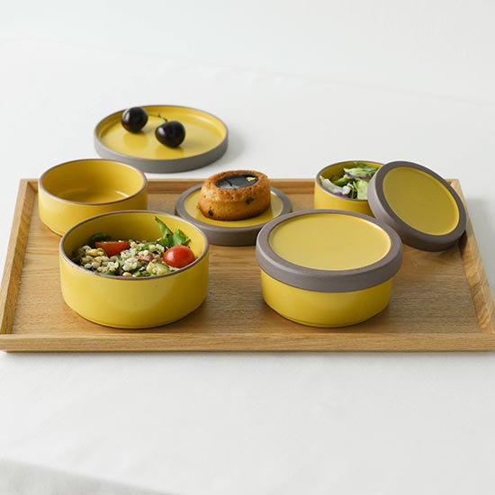 에라토 포슬착착 1인 8p 국산 도자기 찬통 뚜껑 그릇 선물세트